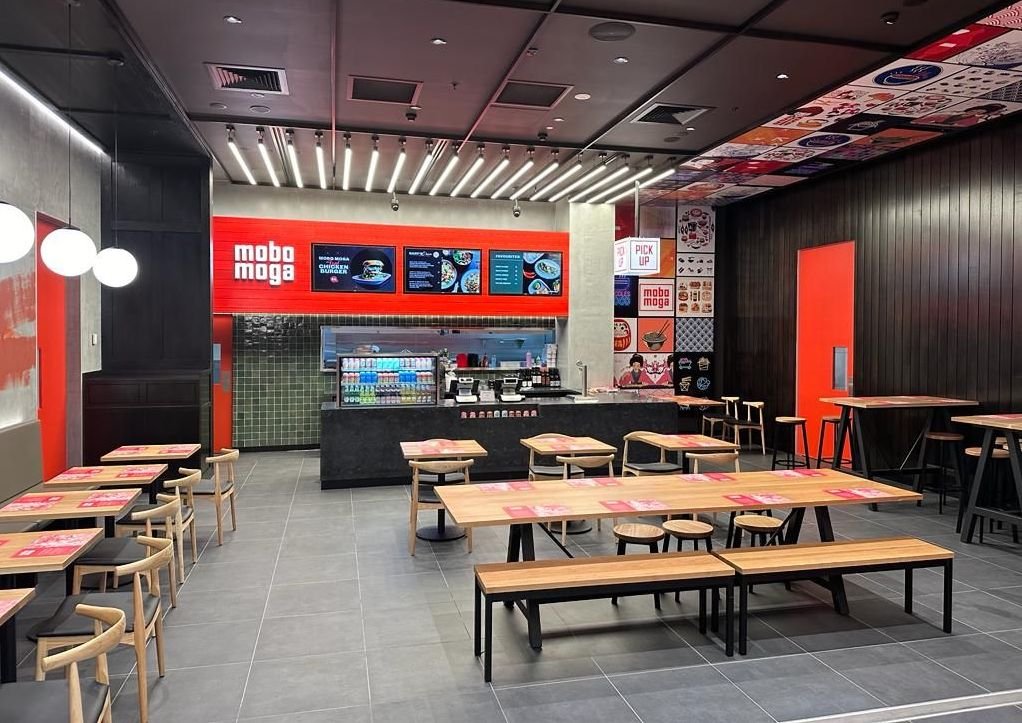 Mobo Moga hospitality fitout at Melbourne Airport