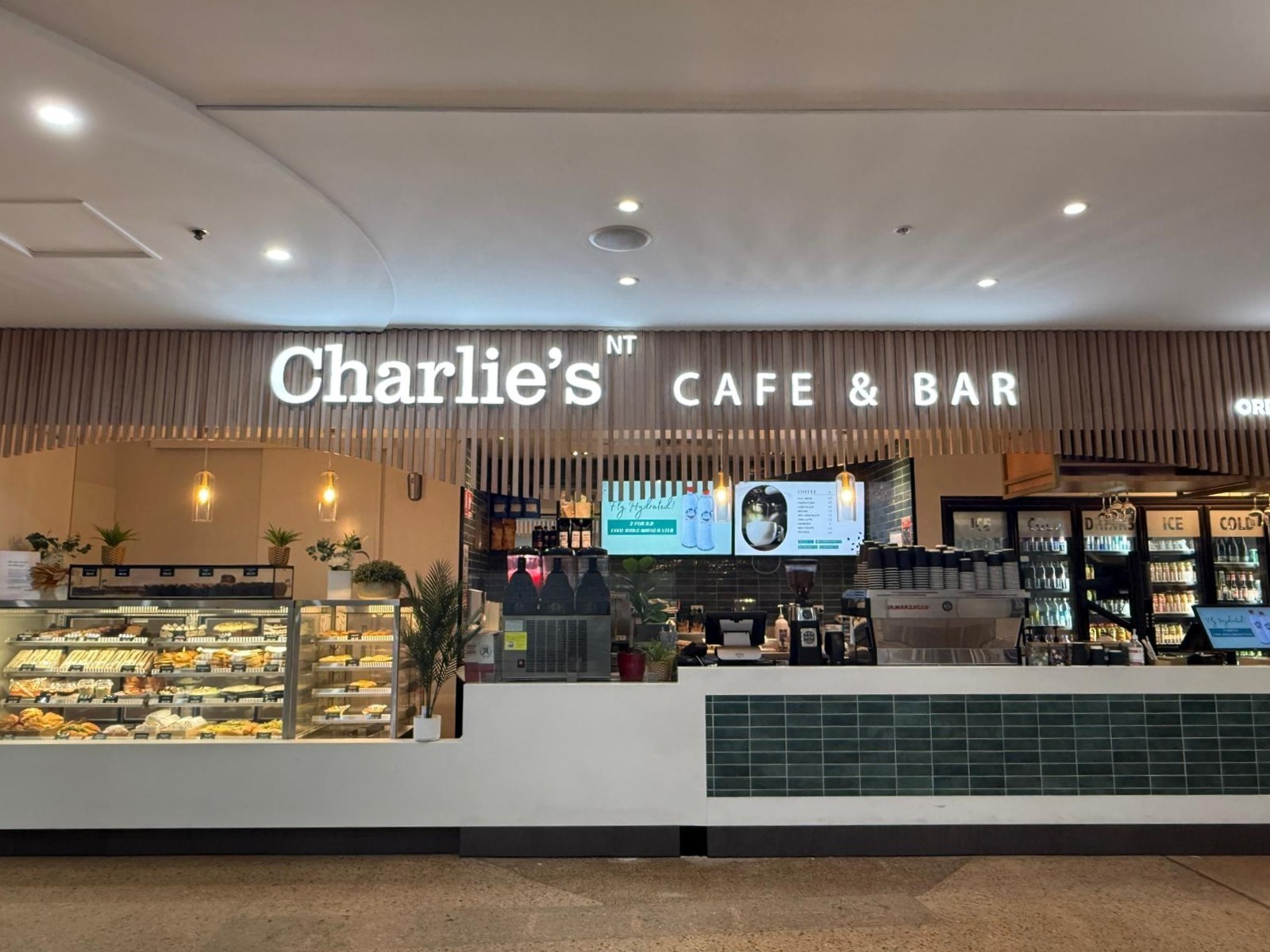 Charlie's Bar fitout at Darwin Airport